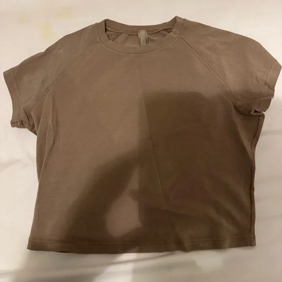 Skims Vintage CROPPED RAGLAN T-SHIRT Taupe - Picture 9 of 13